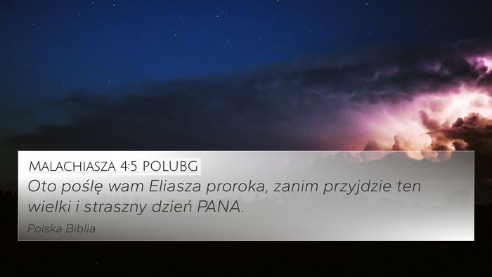 Malachiasza 4:5 POLUBG Bible Verse Image