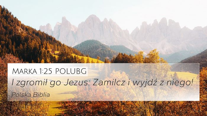 Marka 1:25 POLUBG Bible Verse Image