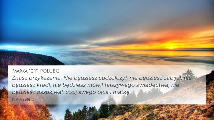 Marka 10:19 POLUBG Bible Verse Image