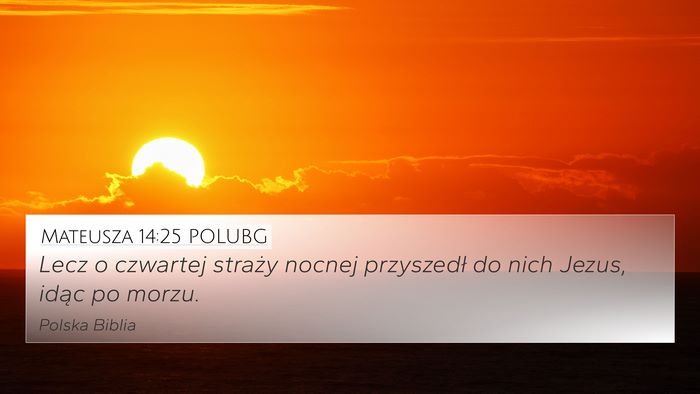 Mateusza 14:25 POLUBG Bible Verse Image