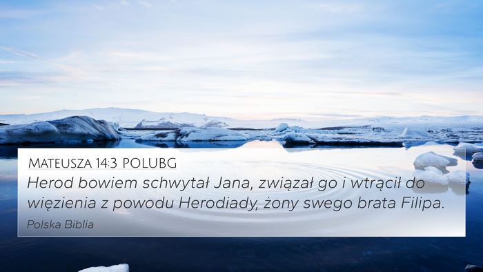 Mateusza 14:3 POLUBG Bible Verse Image