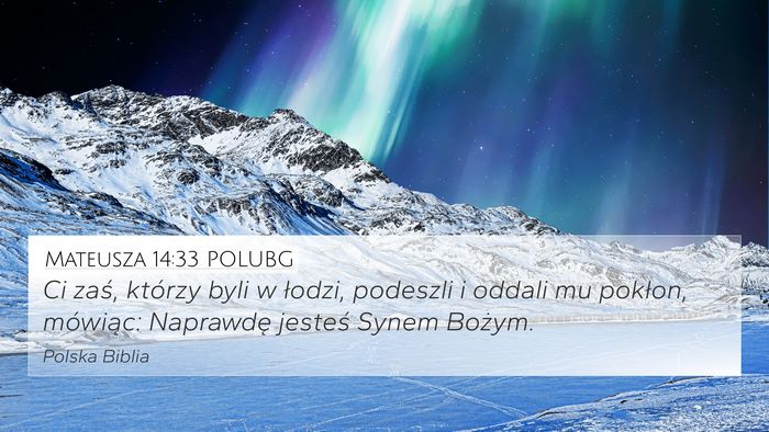 Mateusza 14:33 POLUBG Bible Verse Image