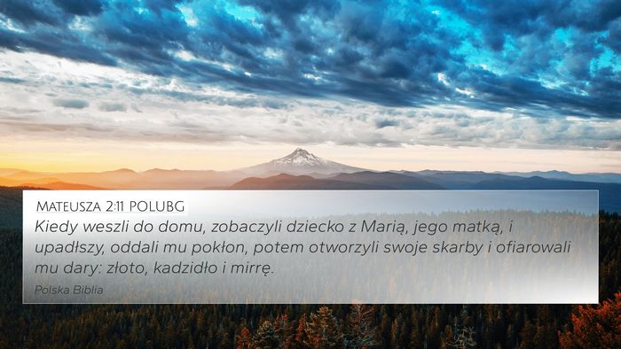 Mateusza 2:11 POLUBG Bible Verse Image