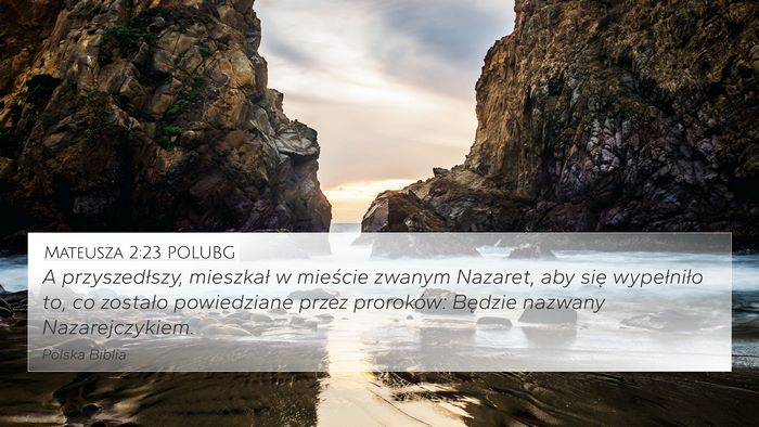 Mateusza 2:23 POLUBG Bible Verse Image