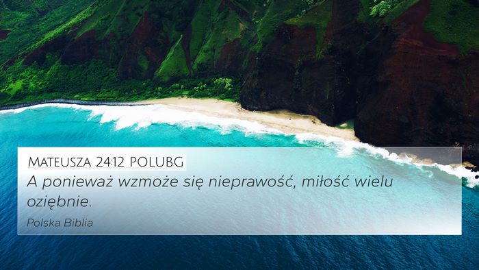 Mateusza 24:12 POLUBG Bible Verse Image