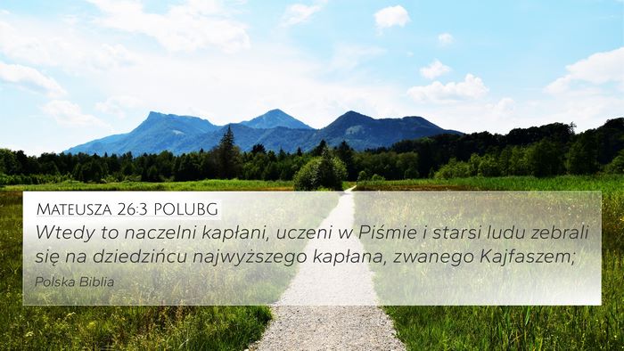 Mateusza 26:3 POLUBG Bible Verse Image