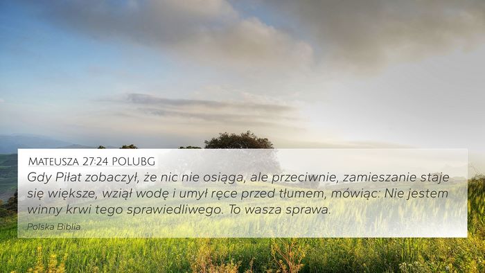 Mateusza 27:24 POLUBG Bible Verse Image
