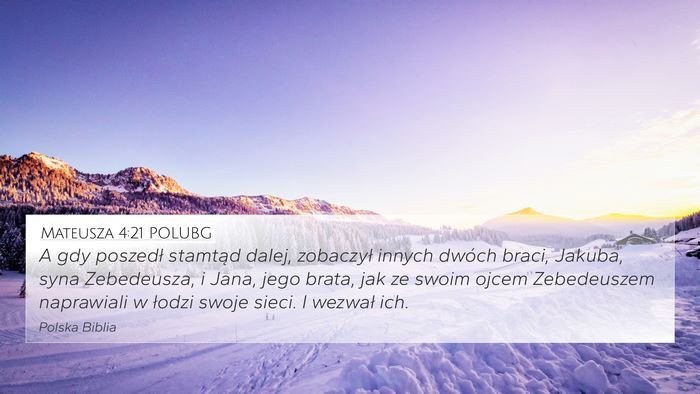 Mateusza 4:21 POLUBG Bible Verse Image