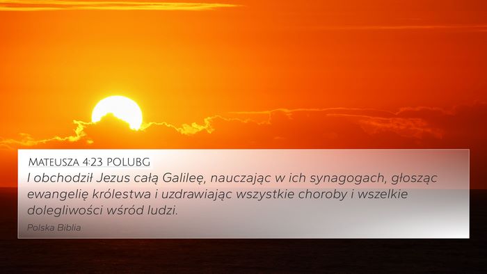 Mateusza 4:23 POLUBG Bible Verse Image