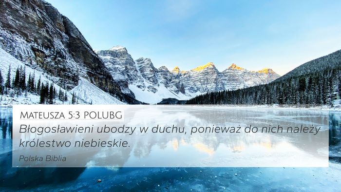Mateusza 5:3 POLUBG Bible Verse Image