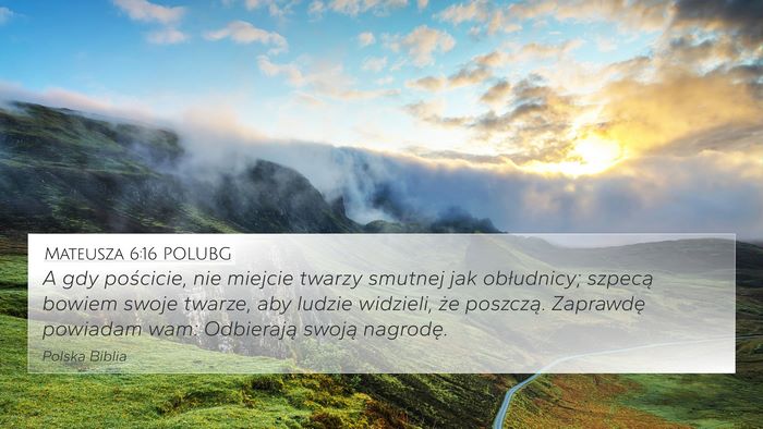 Mateusza 6:16 POLUBG Bible Verse Image
