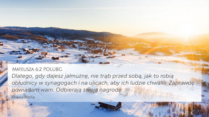 Mateusza 6:2 POLUBG Bible Verse Image