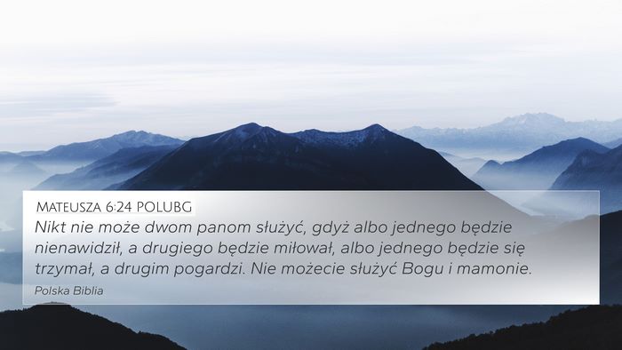 Mateusza 6:24 POLUBG Bible Verse Image