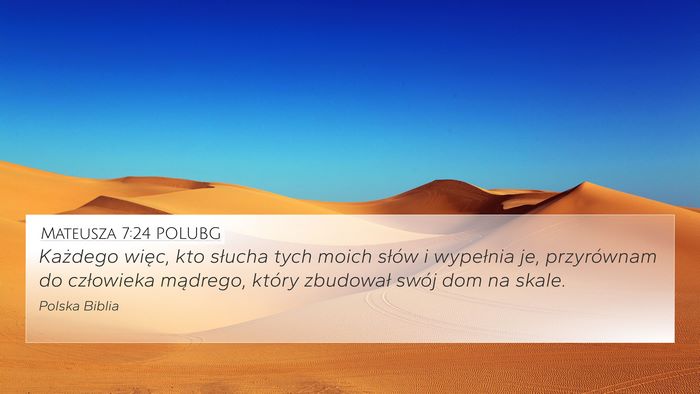 Mateusza 7:24 POLUBG Bible Verse Image