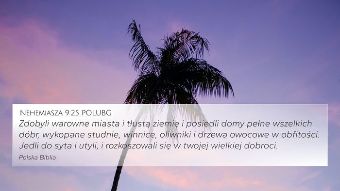 Nehemiasza 9:25 POLUBG Bible Verse Image