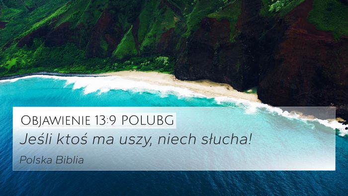 Objawienie 13:9 POLUBG Bible Verse Image