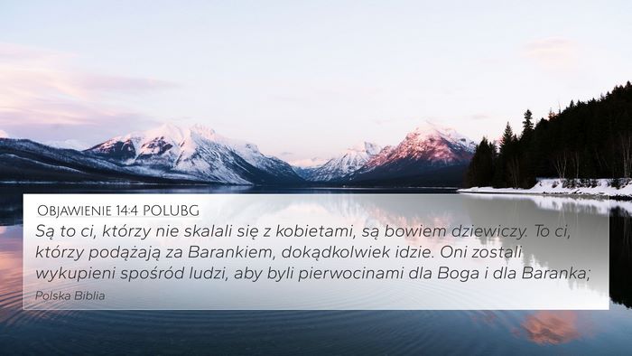 Objawienie 14:4 POLUBG Bible Verse Image