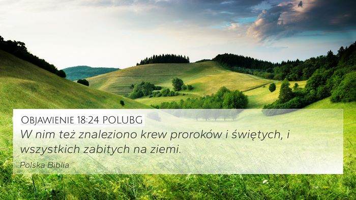 Objawienie 18:24 POLUBG Bible Verse Image