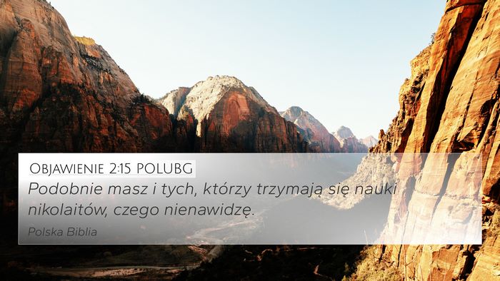 Objawienie 2:15 POLUBG Bible Verse Image