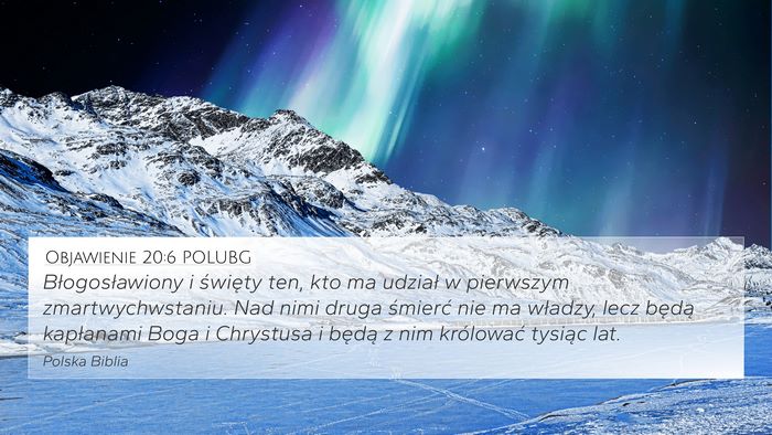 Objawienie 20:6 POLUBG Bible Verse Image