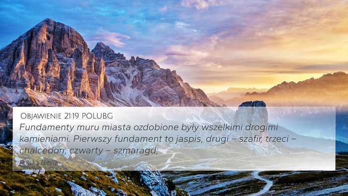 Objawienie 21:19 POLUBG Bible Verse Image