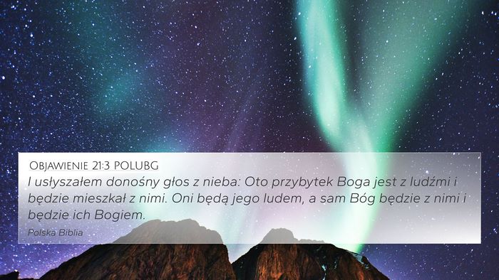 Objawienie 21:3 POLUBG Bible Verse Image