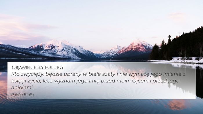 Objawienie 3:5 POLUBG Bible Verse Image
