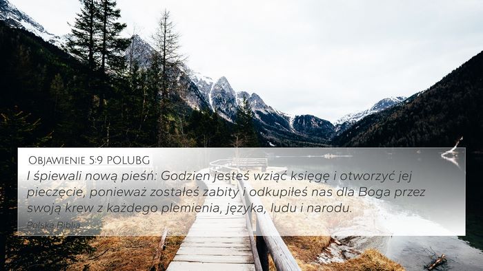 Objawienie 5:9 POLUBG Bible Verse Image