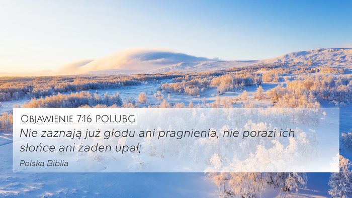 Objawienie 7:16 POLUBG Bible Verse Image