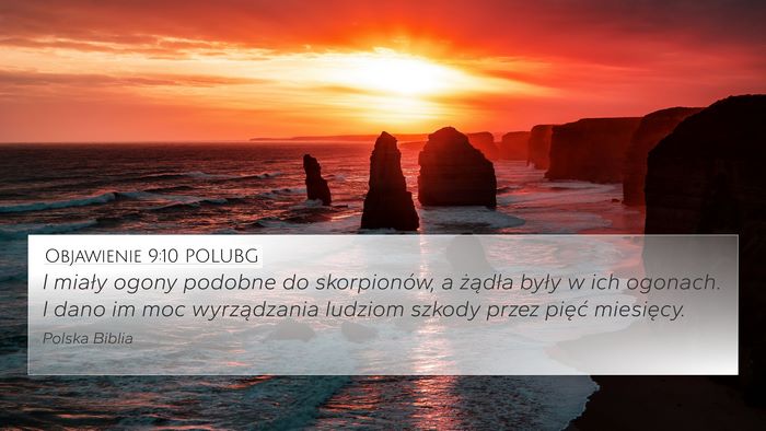 Objawienie 9:10 POLUBG Bible Verse Image