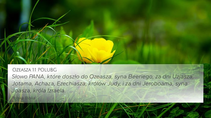 Ozeasza 1:1 POLUBG Bible Verse Image
