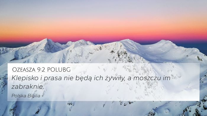 Ozeasza 9:2 POLUBG Bible Verse Image