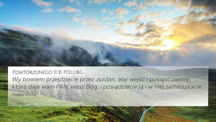 Powtórzonego 11:31 POLUBG Bible Verse Image