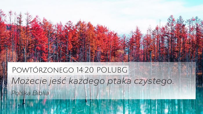 Powtórzonego 14:20 POLUBG 4K Wallpaper - Możecie jeść każdego ptaka - 4K Wallpaper Bible Verse