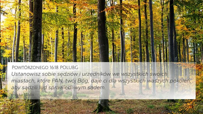 Powtórzonego 16:18 POLUBG Bible Verse Image