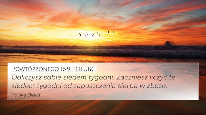 Powtórzonego 16:9 POLUBG Bible Verse Image