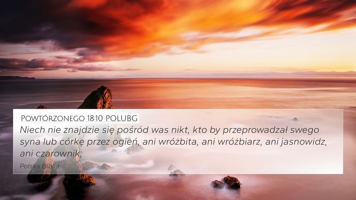 Powtórzonego 18:10 POLUBG Bible Verse Image