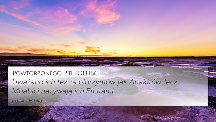 Powtórzonego 2:11 POLUBG Bible Verse Image