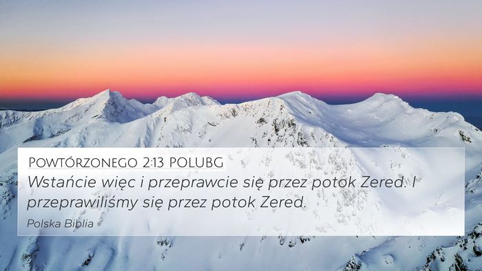 Powtórzonego 2:13 POLUBG Bible Verse Image