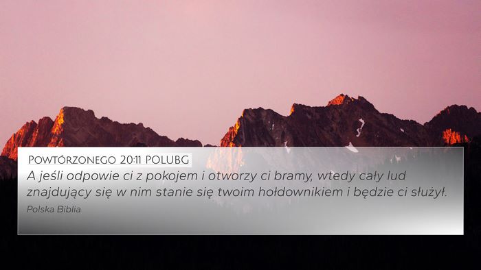 Powtórzonego 20:11 POLUBG Bible Verse Image