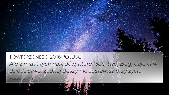 Powtórzonego 20:16 POLUBG Bible Verse Image