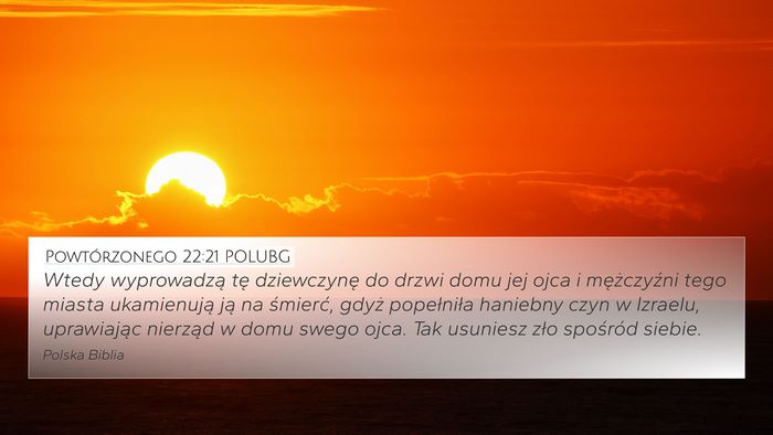 Powtórzonego 22:21 POLUBG Bible Verse Image