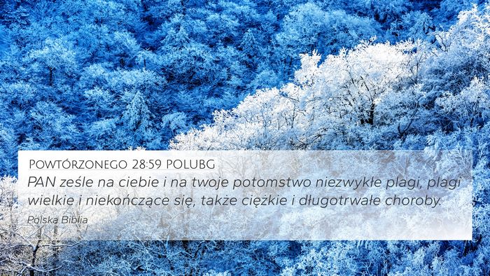 Powtórzonego 28:59 POLUBG Bible Verse Image