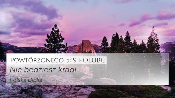 Powtórzonego 5:19 POLUBG 4K Wallpaper - Nie będziesz - 4K Wallpaper Bible Verse