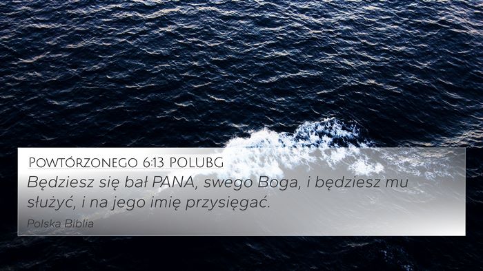 Powtórzonego 6:13 POLUBG Bible Verse Image