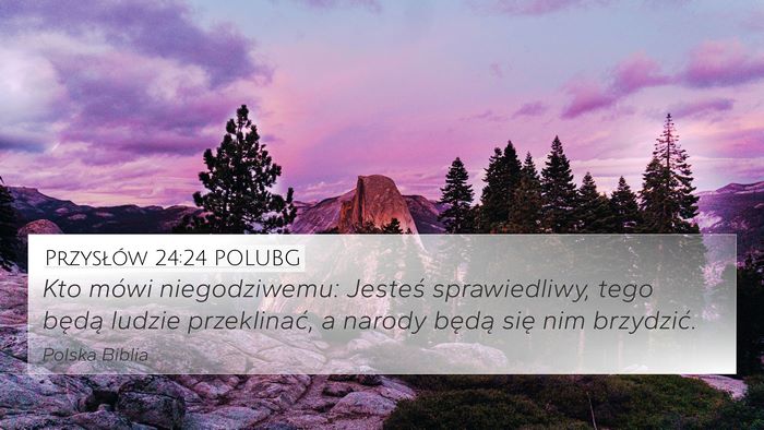Przysłów 24:24 POLUBG Bible Verse Image