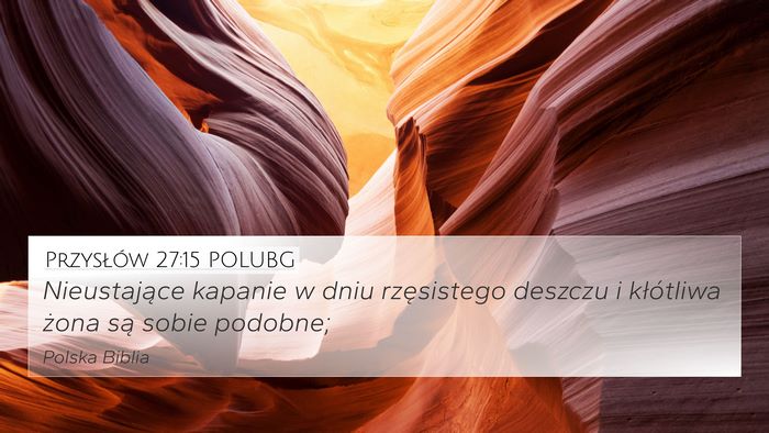 Przysłów 27:15 POLUBG Bible Verse Image