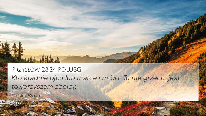 Przysłów 28:24 POLUBG Bible Verse Image