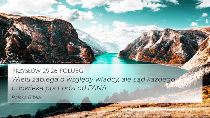 Przysłów 29:26 POLUBG Bible Verse Image