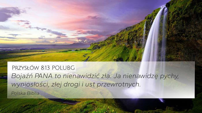 Przysłów 8:13 POLUBG Bible Verse Image
